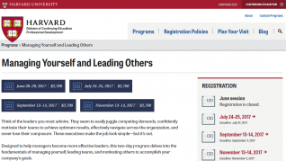 Managing Yourself and Leading Others - Harvard