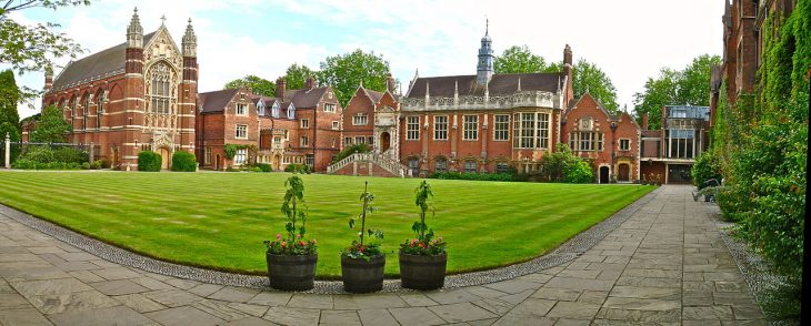 Selwyn College Old Court Panorama from North-West corner