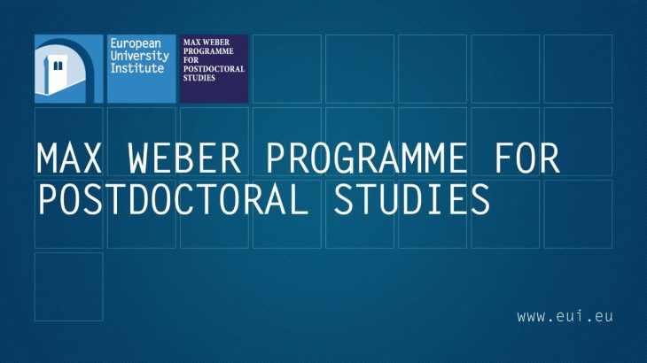 Max Weber Programme Fellowship at the European University Institute (EUI)