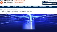 The University of London DCMS Scholarships for MSc Information Security
