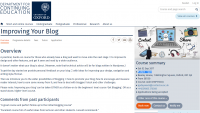 University of Oxford Course on Improving Your Blog