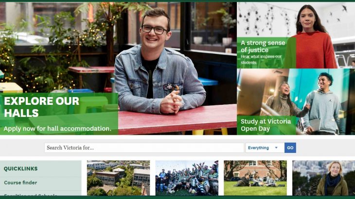 Victoria University of Wellington - Screenshot