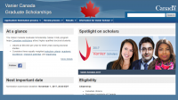 Vanier Canada Graduate Scholarship Program