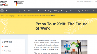 Press Tour 2018 The Future of Work