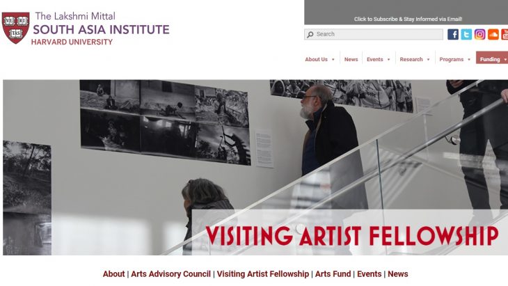 Visiting Artist Fellowship at Harvard University 2018