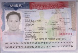 US Visa Sample